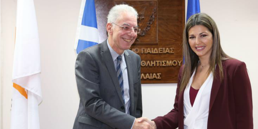 Συνάντηση Υπουργού Παιδείας με την Υφυπουργό Παιδείας και Θρησκευμάτων της Ελλάδας